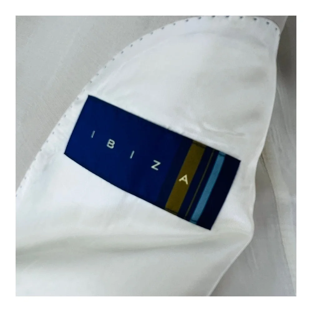 Ibiza Tan Pure Silk 2 Button Single Vent‎ Blazer Mens Size 40R
